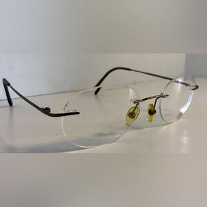 Brooks Brothers Titanium Wire Framed Eyeglasses 1230T 50-19 130 case included